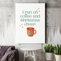 Watercolor Holiday Mug Print, Christmas Coffee Canvas Wall Art, Comfy Winter Canvas Wall Art, Festive Season Wall Art, Digital Download
