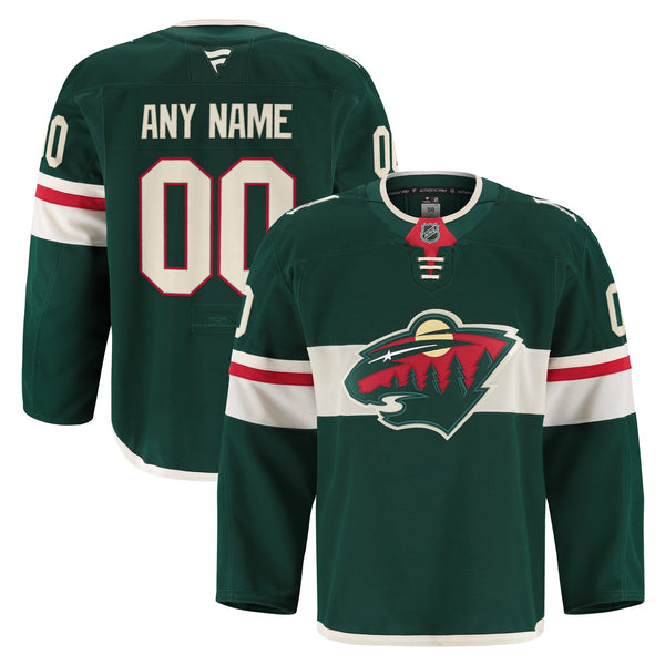 Minnesota Wild Green Home Authentic Pro Custom Jersey