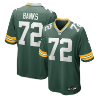 Green Bay Packers Brant Banks Green Team Game Jersey