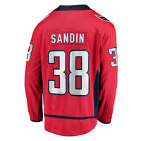 Washington Capitals Rasmus Sandin Red Home Breakaway Jersey