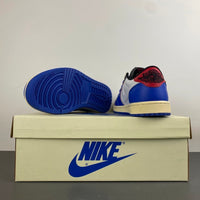 Low Top Sneakers, Blue White Colorway, Reverse Hook Design, Lace Up Design, Casual Gift for Sneaker Fans