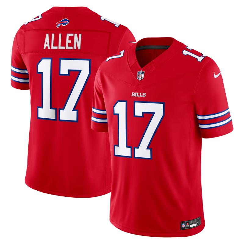 Buffalo Bills Josh Allen Red Alternate Stitched Limited Jersey
