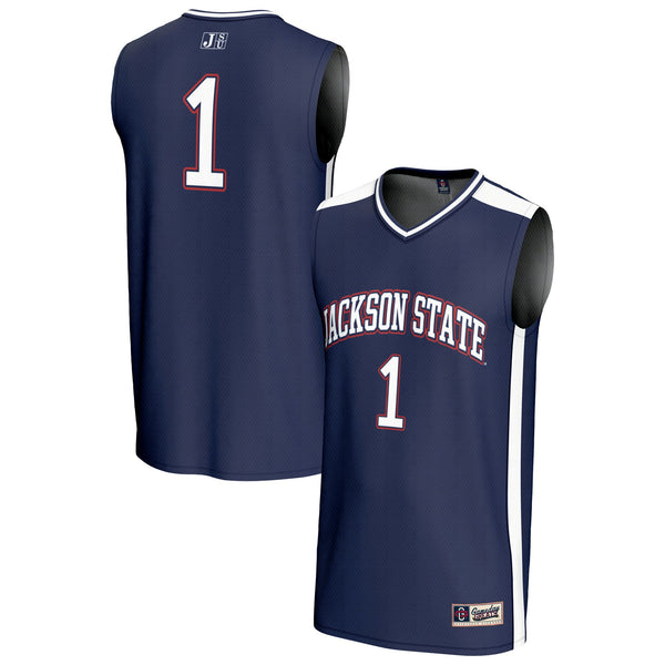 #1 Jackson State Tigers Lightweight Basketball Fashion Jersey - Royal
