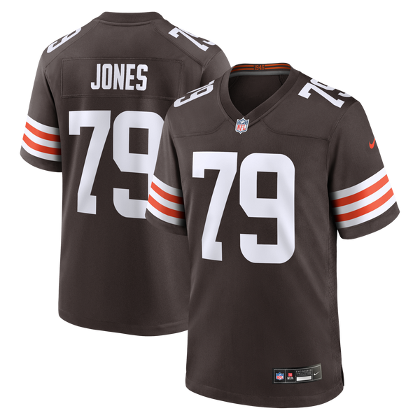 Cleveland Browns Dawand Jones Brown Team Game Jersey