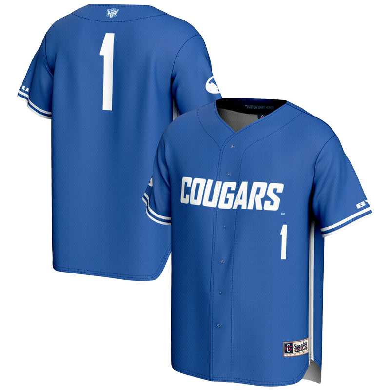 #1 BYU Cougars Lightweight Baseball Jersey - Royal