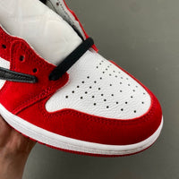 High Top Sneakers, White Black Red Colorway, Reverse Hook Design, Lace Up Design, Casual Gift for Sneaker Fans