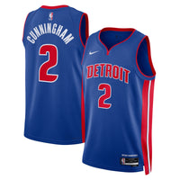 Detroit Pistons Icon Edition Swingman Jersey - Blue - Cade Cunningham