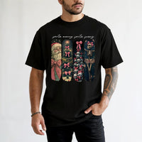 Retro Spooky Holiday Shirt, Sorta Merry Sorta Scary Christmas T-Shirt, Halloween Christmas Graphic Tee, Festive Creepy T-Shirt, Holiday Present