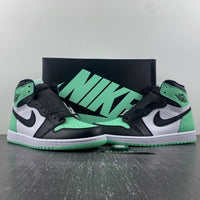 High Top Sneakers, Green Colorway, Glow in the Dark Detail, Lace Up Design, Casual Gift for Sneaker Fans