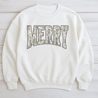 Vintage Camo Christmas Sweatshirt, Merry Christmas Sweatshirt, Camouflage Holiday Crewneck, Festive Hunting Season Graphic Sweatshirt