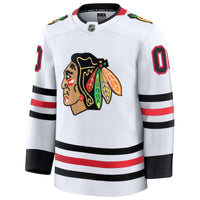 Chicago Blackhawks White Away Premium Custom Jersey