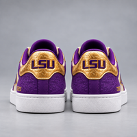 LSU in Purple and Gold - Low Top Court Sneakers