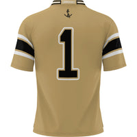 #1 Vanderbilt Commodores Football Jersey - Gold