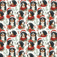 Festive Holiday Dog Gift Wrap, Bernese Mountain Dog Christmas Wrapping Paper, Berner Xmas Wrapping Paper, Dog Lover Winter Gift Wrap Roll