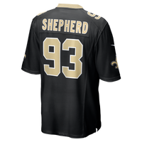 New Orleans Saints Nathan Shepherd Black Game Jersey