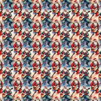 Guitar Santa Gift Wrap, Rocking Santa Wrapping Paper, Rock and Roll Christmas Wrapping Paper, Musician Xmas Gift Wrap, Holiday Present Paper