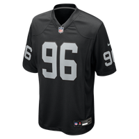 Las Vegas Raiders Jonah Laulu Black Team Game Jersey
