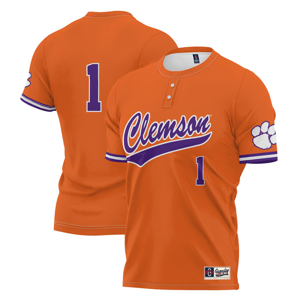 #1 Clemson Tigers Lightweight Softball Jersey - Orange