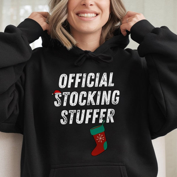 Sarcastic Holiday Graphic Sweatshirt, Stocking Stuffer Humorous Christmas Hoodie, Retro Festive Xmas Pullover, Comfy Winter P