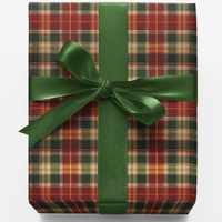 Classic Plaid Gift Wrap, Northwood Tartan Wrapping Paper, Christmas Tartan Present Paper, Holiday Plaid Wrapping Paper, Winter Gift Wrap Roll