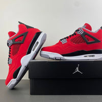 Mid Top Sneakers, Red Black Colorway, Lace Up Design, Casual Gift for Sneaker Fans