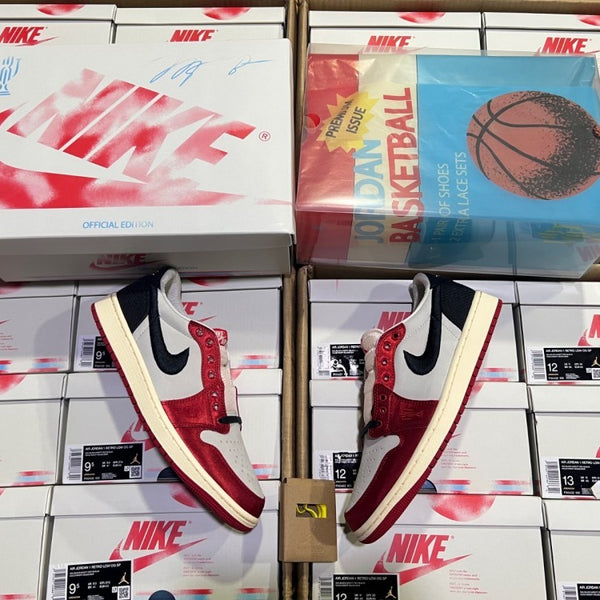 Low Top Sneakers, White Red Colorway, Lace Up Design, Casual Gift for Sneaker Fans