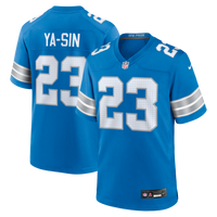 Detroit Lions Rock Ya-Sin Blue Team Game Jersey