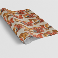 Tinsel Dog Holiday Gift Wrap, Basenji Christmas Wrapping Paper, Festive Basenji Wrapping Paper, Adorable Dog Breed Gift Wrap, Pet Lover Wrap