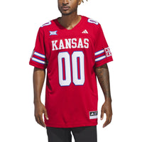 #00 Kansas Jayhawks Alternate Premier Jersey – Red