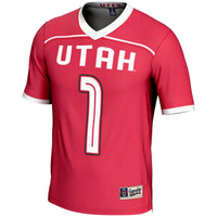 Utah Utes #1 Lightweight Lacrosse Jersey - Red