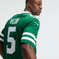 New York Jets Garrett Wilson Legacy Green Team Stitched Limited Jersey