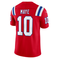 New England Patriots Drake Maye Red Alternate Stitched Limited Jersey