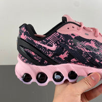 Low Top Sneakers, Pink Colorway, Camouflage Pattern, Lace Up Design, Casual Gift for Sneaker Fans