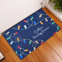 Custom Family Name Noel Doormat, Personalized Christmas Doormat, Holiday Welcome Mat, Winter Entryway Decor, Xmas Housewarming Present