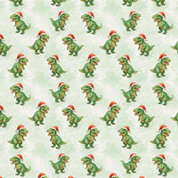 Adorable Dinosaur Gift Wrap, Santa TRex Christmas Wrapping Paper, Dino Holiday Wrapping Paper, Kids Christmas Present Paper, Dinosaur Gift Wrap