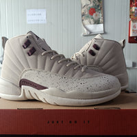 High Top Sneakers, Gray Burgundy Colorway, Lace Up Design, Casual Gift for Sneaker Fans