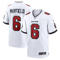 Tampa Bay Buccaneers Baker Mayfield White Away Game Jersey