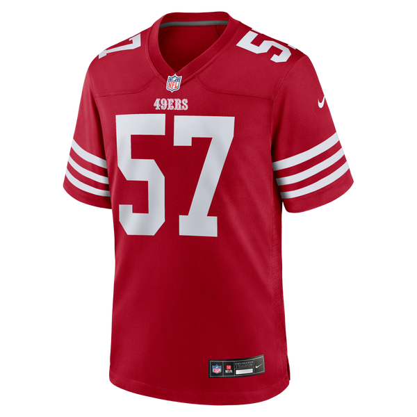 San Francisco 49ers Luke Gifford Scarlet Team Game Jersey