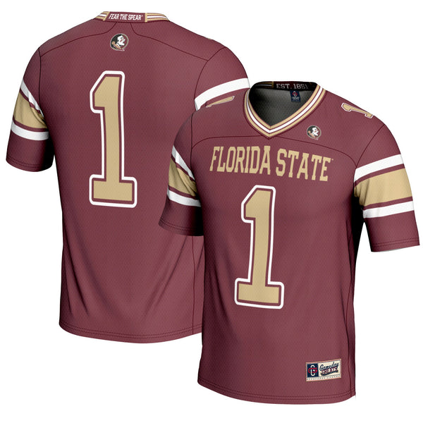 #1 Florida State Seminoles Endzone Football Jersey - Garnet