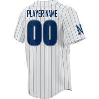 Nevada Wolf Pack Lightweight Collegiate Baseball Pinstripe NIL Pick-A-Player Fashion Jersey - White