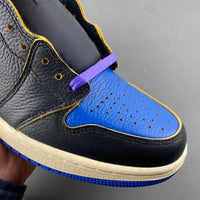 High Top Sneakers, Blue White Black Purple Colorway, Lace Up Design, Casual Gift for Sneaker Fans