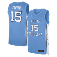 Vince Carter Carolina Blue North Carolina Tar Heels Road Replica Basketball Jersey