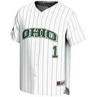 #1 Ohio Bobcats Lightweight Baseball Jersey - White