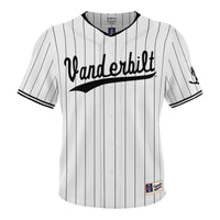 Vanderbilt Commodores Lightweight Collegiate Baseball Fashion Jersey - White