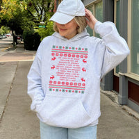 Humorous Reality TV Quote Hooded Sweatshirt, Sprinkle Cookies Ugly Christmas Hoodie, Retro Holiday Cookie Hoodie, Xmas Party Sweater Present