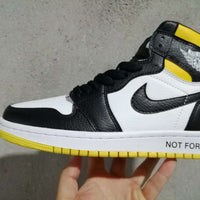Sneakers, Black Yellow Colorway, Lace Up Design, Casual Gift for Sneaker Fans