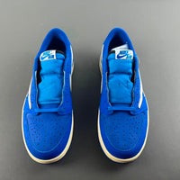 Low Top Sneakers, Blue White Colorway, Lace Up Design, Casual Gift for Sneaker Fans