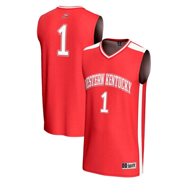#1 Western Kentucky Hilltoppers Lightweight Collegiate Basketball Fashion Jersey - Red