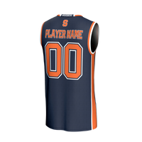 Syracuse Orange Lightweight Collegiate Basketball NIL Pick-A-Player Fashion Jersey - Navy
