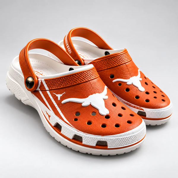 TEX Burnt Orange - Longhorn Emblem Clog in Clean Contrast - main